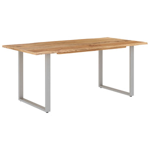 vidaXL Dining Table 43.3"x19.7"x29.9" Solid Wood Acacia-61