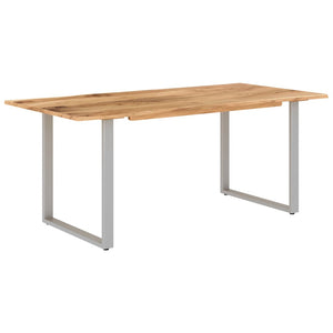 vidaXL Dining Table 43.3"x19.7"x29.9" Solid Wood Acacia-41