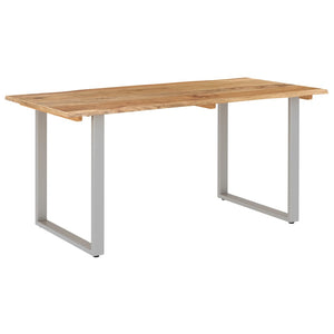 vidaXL Dining Table 43.3"x19.7"x29.9" Solid Wood Acacia-19