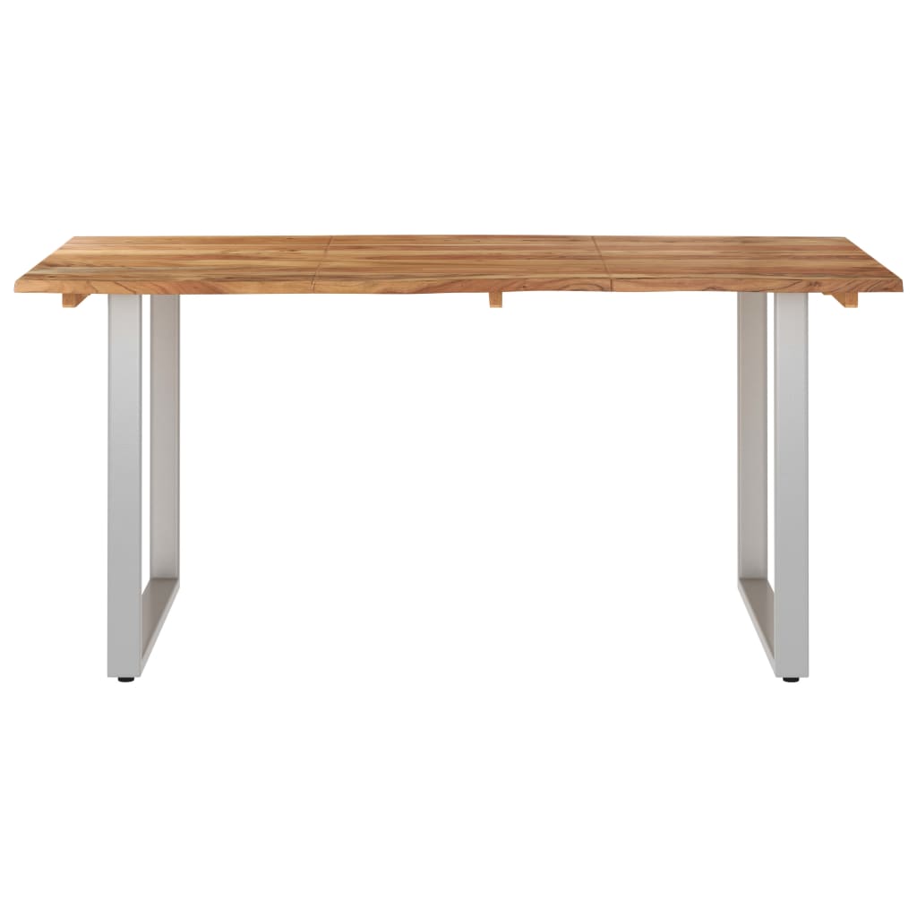 vidaXL Dining Table 43.3"x19.7"x29.9" Solid Wood Acacia-48