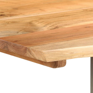 vidaXL Dining Table 43.3"x19.7"x29.9" Solid Wood Acacia-62