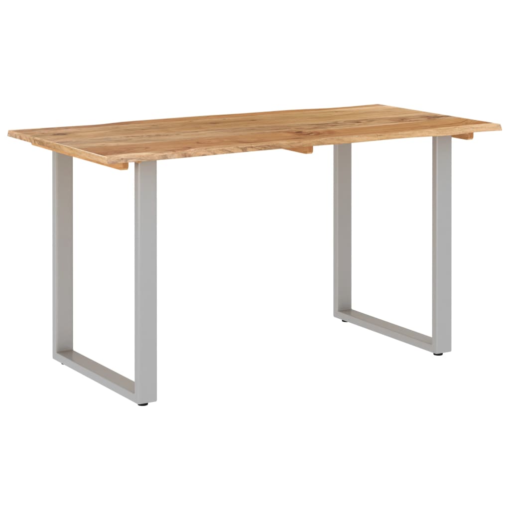 vidaXL Dining Table 43.3"x19.7"x29.9" Solid Wood Acacia-21
