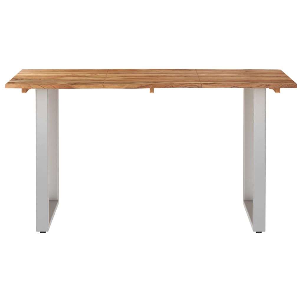 vidaXL Dining Table 43.3"x19.7"x29.9" Solid Wood Acacia-71