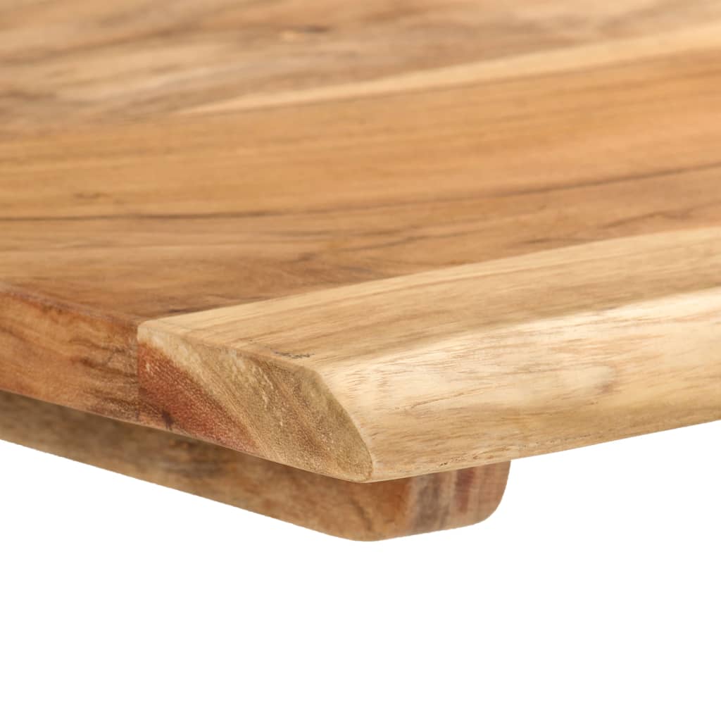 vidaXL Dining Table 43.3"x19.7"x29.9" Solid Wood Acacia-11