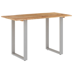 vidaXL Dining Table 43.3"x19.7"x29.9" Solid Wood Acacia-4
