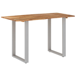 vidaXL Dining Table 43.3"x19.7"x29.9" Solid Wood Acacia-58