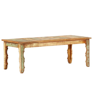 vidaXL Coffee Table Accent Console Table for Living Room Solid Reclaimed Wood-12