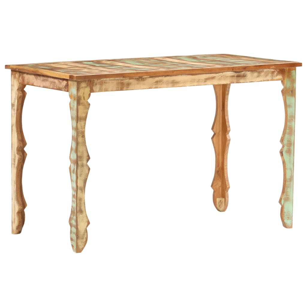 vidaXL Dining Table 47.2"x23.6"x29.9" Solid Reclaimed Wood-8