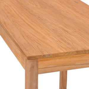 vidaXL Patio Bar Table Outdoor Counter Pub Table for Garden Solid Wood Teak-6