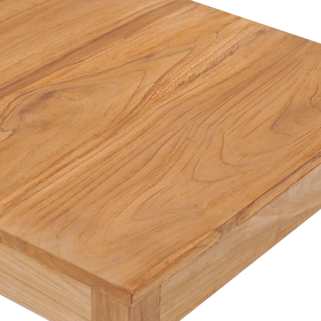 vidaXL Patio Bar Table Outdoor Counter Pub Table for Garden Solid Wood Teak-11