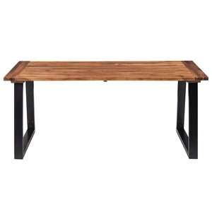 vidaXL Dining Table Solid Acacia Wood 70.9"x35.4"-1