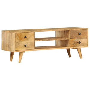 vidaXL TV Stand 43.3"x13.8"x15.7" Solid Wood Mango-1