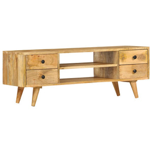 vidaXL TV Stand 43.3"x13.8"x15.7" Solid Wood Mango-11