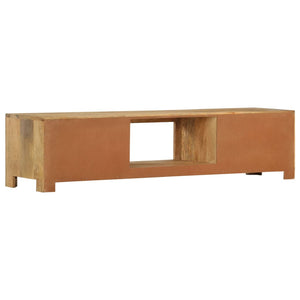 vidaXL TV Stand 55.1"x11.8"x12.6" Solid Wood Mango-3