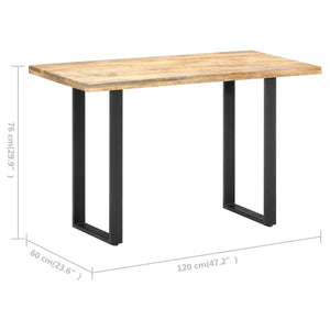 vidaXL Dining Table 47.2"x23.6"x29.9" Solid Mango Wood-0