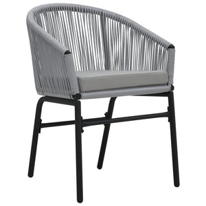 vidaXL Patio Chairs 2 Pcs Wicker Patio Dining Chair with Cushion PE Rattan-10