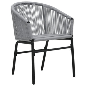 vidaXL Patio Chairs 2 Pcs Wicker Patio Dining Chair with Cushion PE Rattan-19