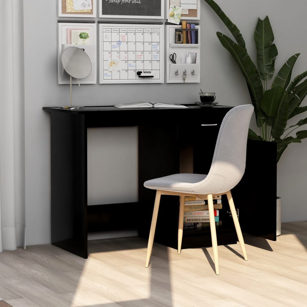 vidaXL Desk Standing Computer Desk Office Desk with Drawer Engineered Wood-17