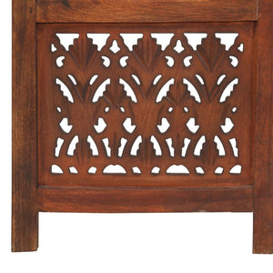 vidaXL Room Divider Hand Carved Room Divider Privacy Screen Solid Wood Mango-27