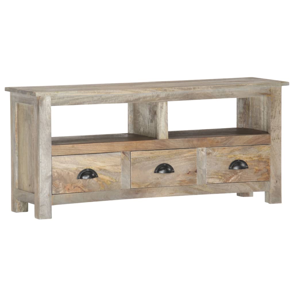 vidaXL TV Stand 43.3"x11.8"x19.7" Solid Wood Mango-0