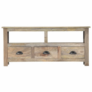 vidaXL TV Stand 43.3"x11.8"x19.7" Solid Wood Mango-4