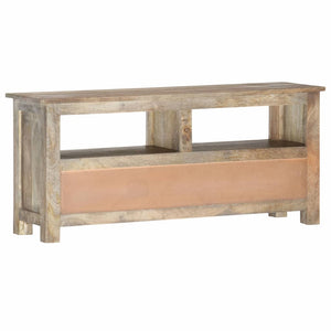 vidaXL TV Stand 43.3"x11.8"x19.7" Solid Wood Mango-5