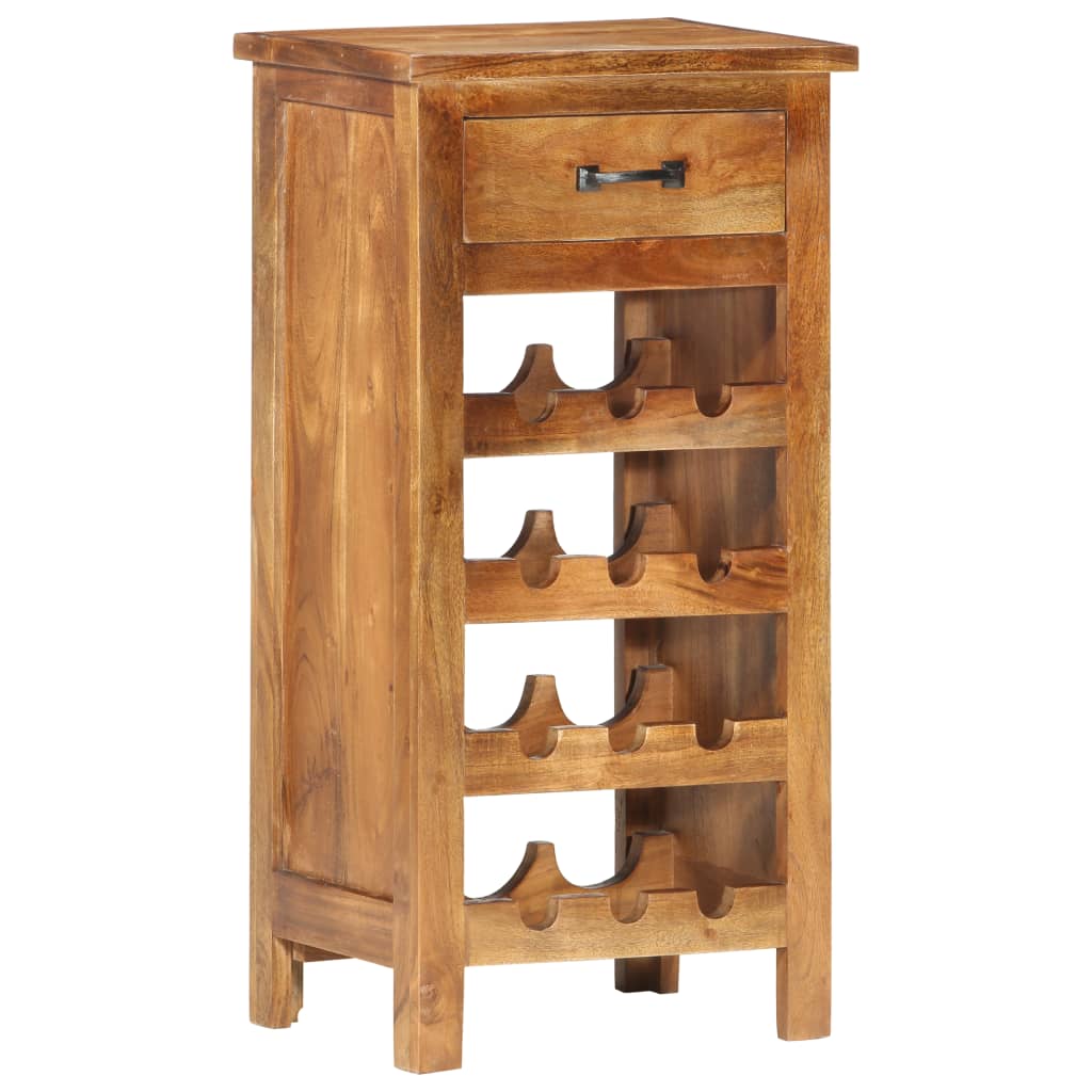 vidaXL Wine Cabinet 15.7"x11.8"x31.5" Solid Acacia Wood-1