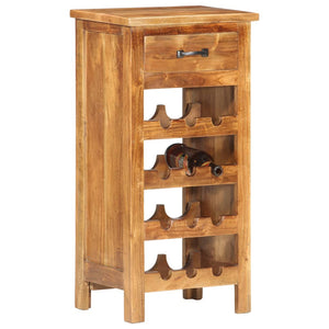 vidaXL Wine Cabinet 15.7"x11.8"x31.5" Solid Acacia Wood-8