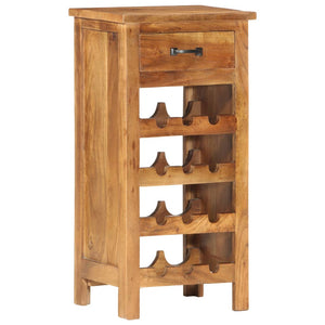 vidaXL Wine Cabinet 15.7"x11.8"x31.5" Solid Acacia Wood-9