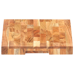 vidaXL Cutting Board Wooden Chopping Board with Strip Design Solid Wood Acacia-12