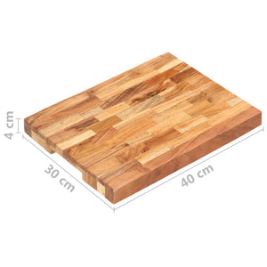 vidaXL Cutting Board Wooden Chopping Board with Strip Design Solid Wood Acacia-6