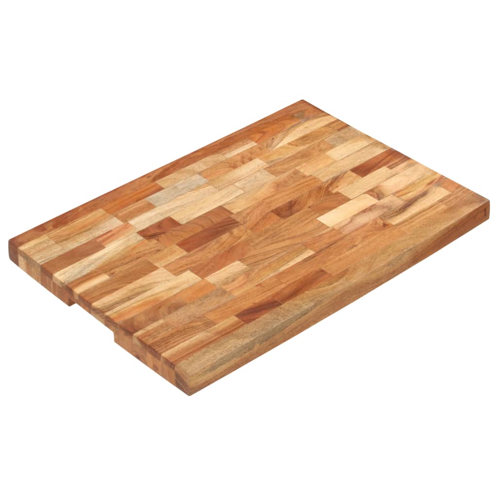vidaXL Cutting Board Wooden Chopping Board with Strip Design Solid Wood Acacia-26