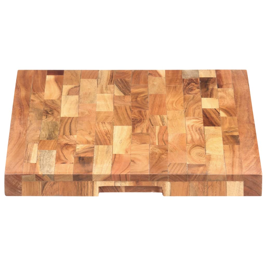 vidaXL Cutting Board Wooden Chopping Board with Strip Design Solid Wood Acacia-7