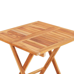 vidaXL Folding Bistro Table 23.6"x23.6"x25.6" Solid Teak Wood-4