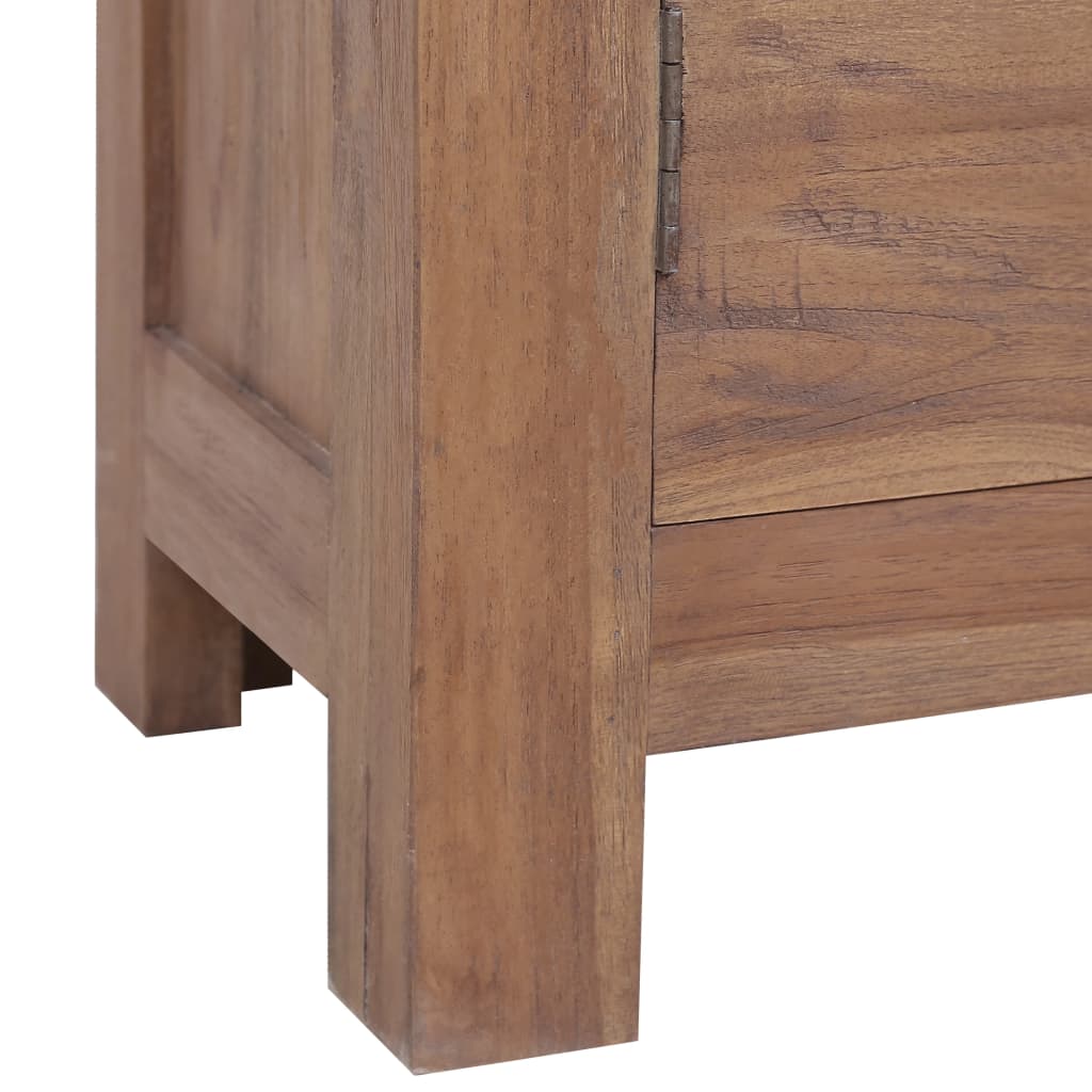 vidaXL Sideboard 25.6"x11.8"x29.5" Solid Teak Wood-6