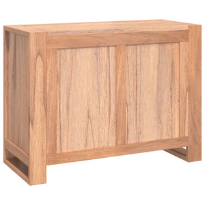 vidaXL Sideboard 31.5"x13.8"x23.6" Solid Teak Wood-4