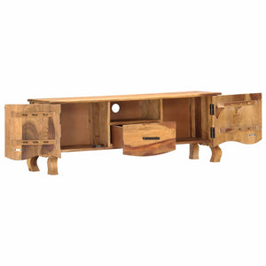 vidaXL TV Stand 45.3"x11.8"x16.5" Solid Wood Sheesham-1