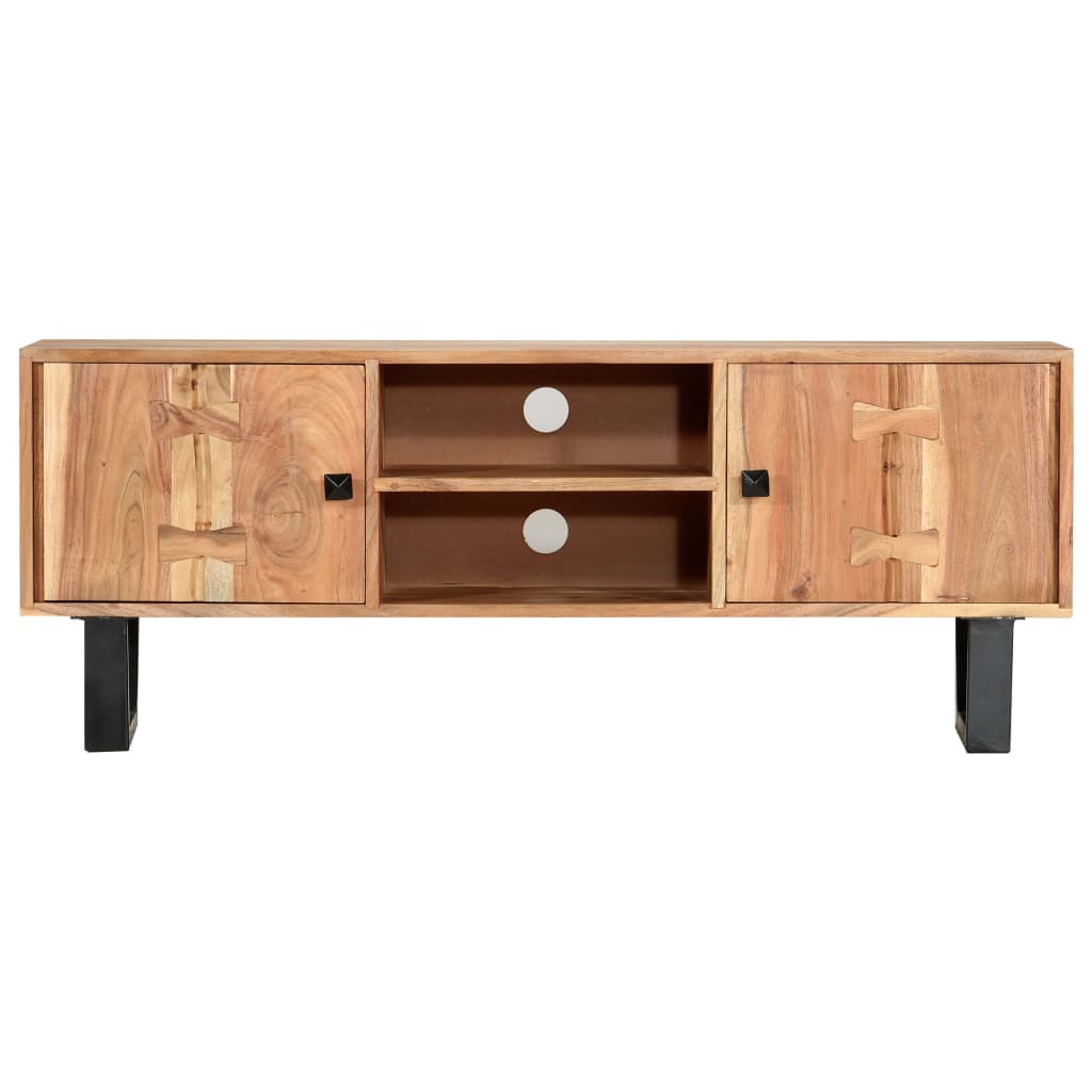 vidaXL TV Stand 46.5"x11.8"x17.7" Solid Wood Acacia-3