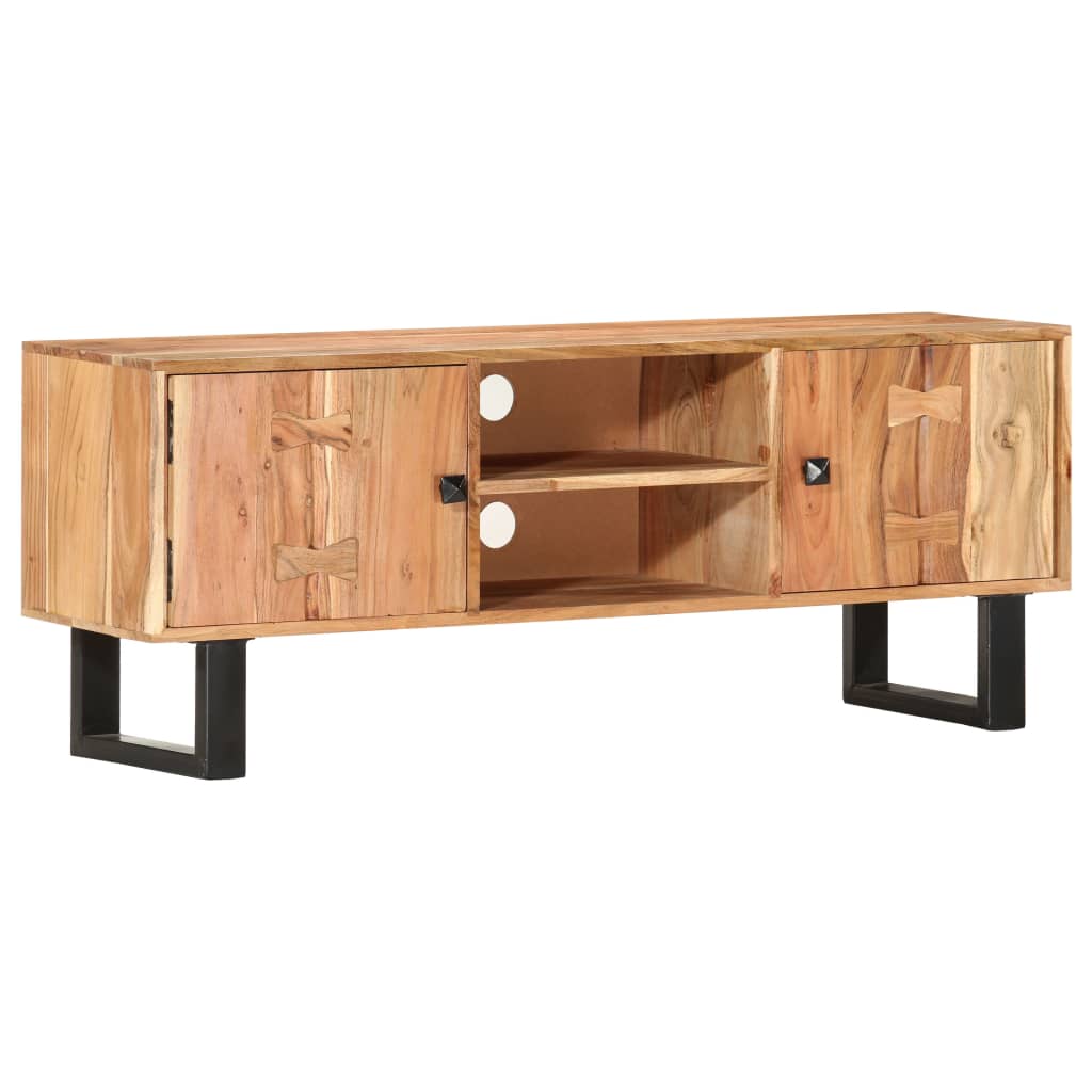 vidaXL TV Stand 46.5"x11.8"x17.7" Solid Wood Acacia-6