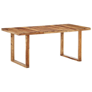 vidaXL Dining Table Kitchen Table Dining Room Dinner Table Solid Wood Sheesham-2