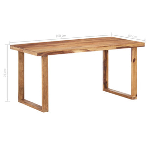 vidaXL Dining Table Kitchen Table Dining Room Dinner Table Solid Wood Sheesham-31