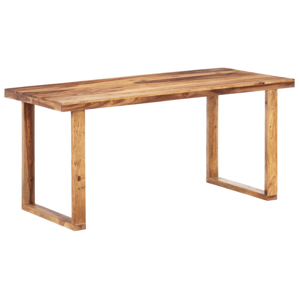 vidaXL Dining Table Kitchen Table Dining Room Dinner Table Solid Wood Sheesham-1