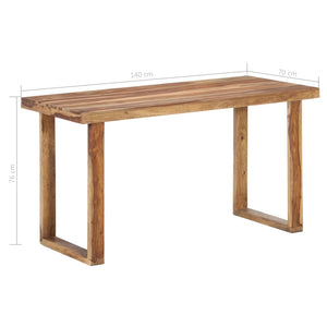 vidaXL Dining Table Kitchen Table Dining Room Dinner Table Solid Wood Sheesham-20