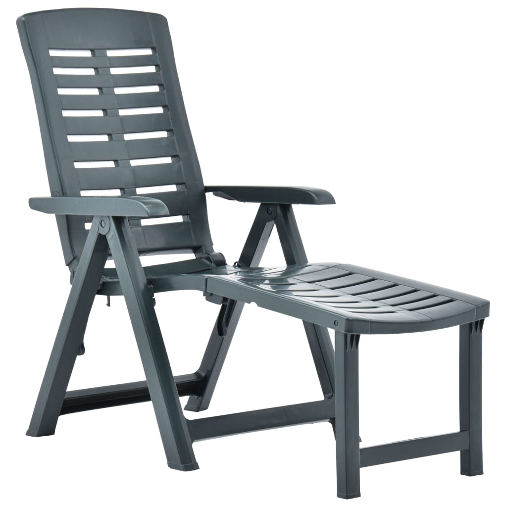 vidaXL Deckchair Patio Lounge Chair Outdoor Folding Sunlounger Sunbed Plastic-0