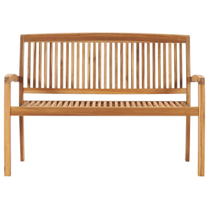 vidaXL Outdoor Patio Bench Garden Bench for Porch Balcony Solid Wood Teak-3