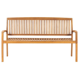 vidaXL Outdoor Patio Bench Garden Bench for Porch Balcony Solid Wood Teak-10