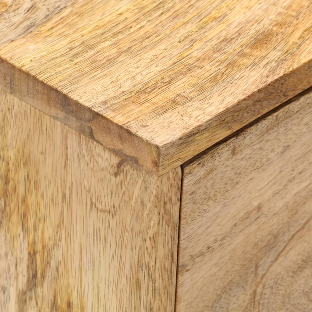 vidaXL Bedside Cabinet 15.7"x13.8"x21.7" Solid Mango Wood-5