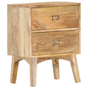 vidaXL Bedside Cabinet 15.7"x13.8"x21.7" Solid Mango Wood-10