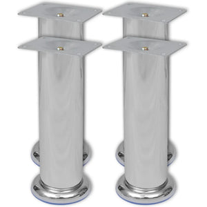 vidaXL Sofa Legs Furniture Leg for Chair Round Sofa Feet Sofa Trestles Chrome-14