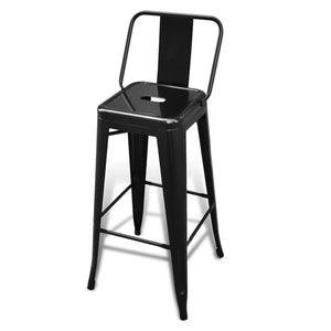 vidaXL Bar Stool Bar Seat Counter Height Island Stool for Pub Kitchen Steel-36